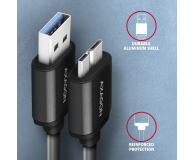 Axagon Kabel BUMM3-AM10AB SPEED Micro-B USB - USB-A 3.2 Gen 1 1 m - 1485429 - zdjęcie 1